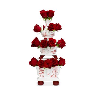 Country Estate Winter Frolic Tulipiere Tower