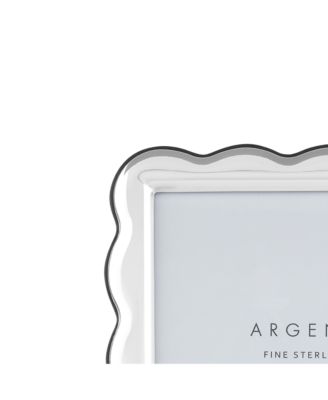 Scalloped Sterling Silver Picture Frame, 5" x 7"