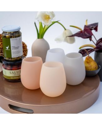 Fegg Silicone Unbreakable Glasses - Set of 4