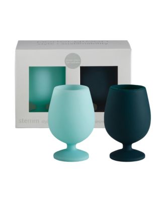 Stemm Silicone Unbreakable Wine Glasses - Set of 2