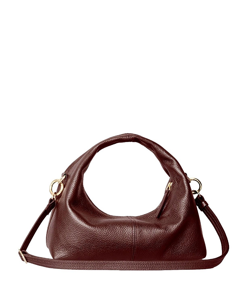 Hyer Goods Leather Mini Everday Shoulder Bag In Brown