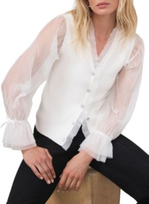 Women's Sheer Sleeve Cardigan