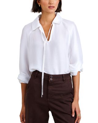 Collared Raglan Sleeve Top