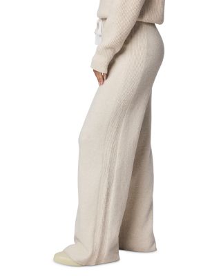 Stassi Satin Tie Sweater Pants