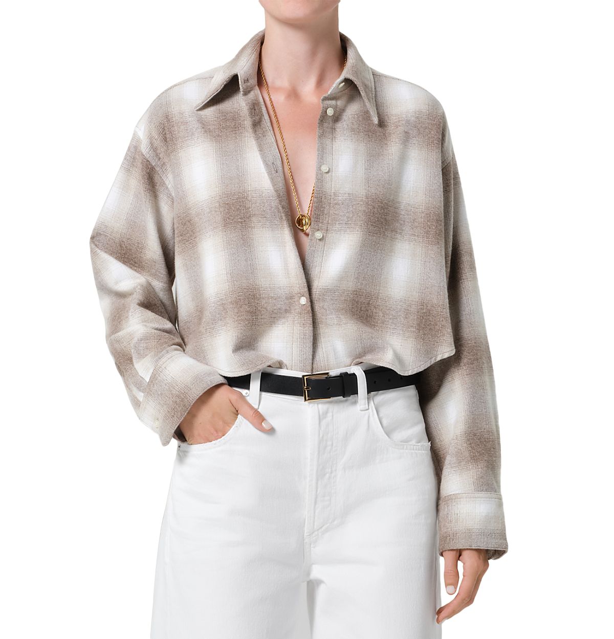 Citizens of Humanity Ana Cropped Shirt