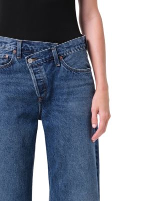 Arc High Rise Straight Crisscross Jeans in Form