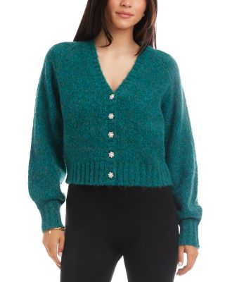 Pearl Button Cardigan Sweater