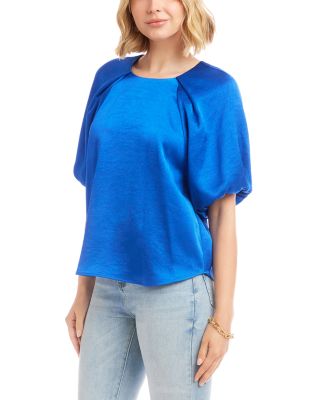 Puff Sleeved Satin Top