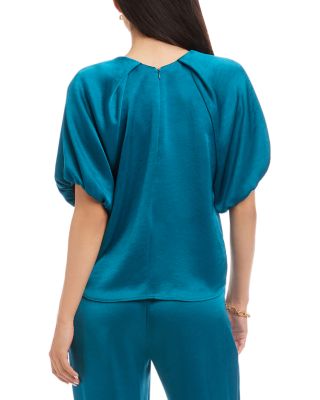 Puff Sleeved Satin Top