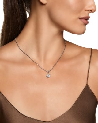 DY Elements&reg; Heart Pendant in Sterling Silver with Diamonds, 12.7mm