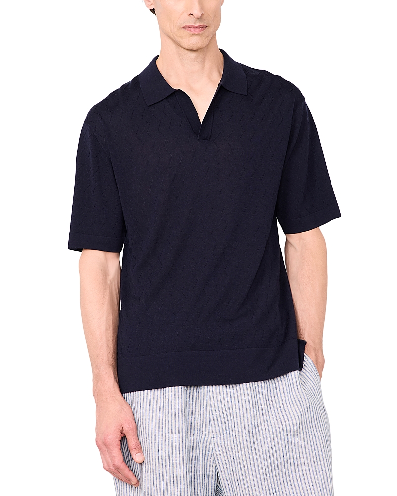 Officine Generale Pele Texture Sweater Polo