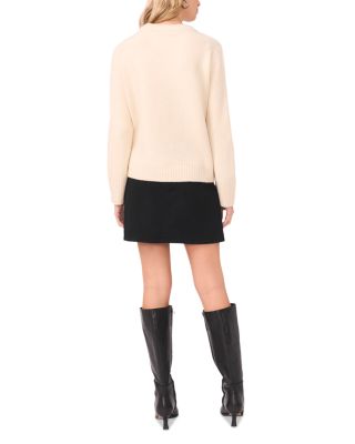 Heart Motif Crewneck Sweater