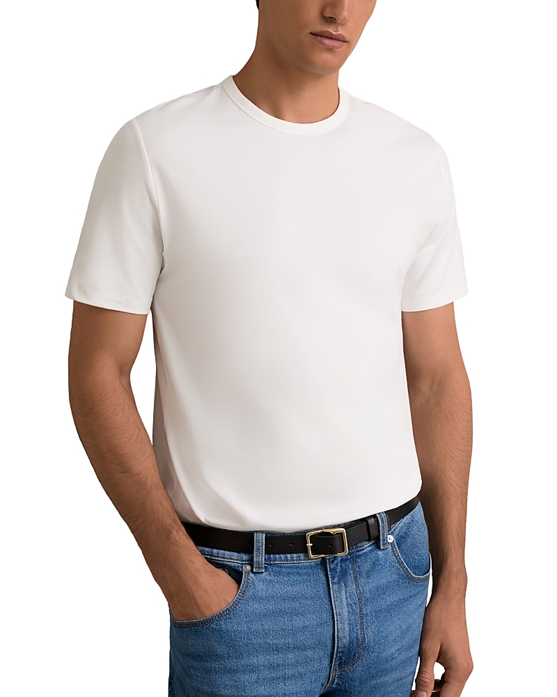 Reiss Joe Stretch Cotton T-shirt In White