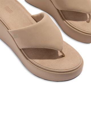 Women's Platform Wedge Thong Sandals