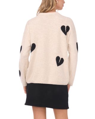Many Hearts Crewneck Sweater