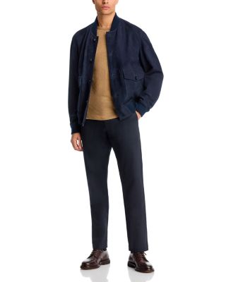 Linen Short Sleeve Crewneck Tee