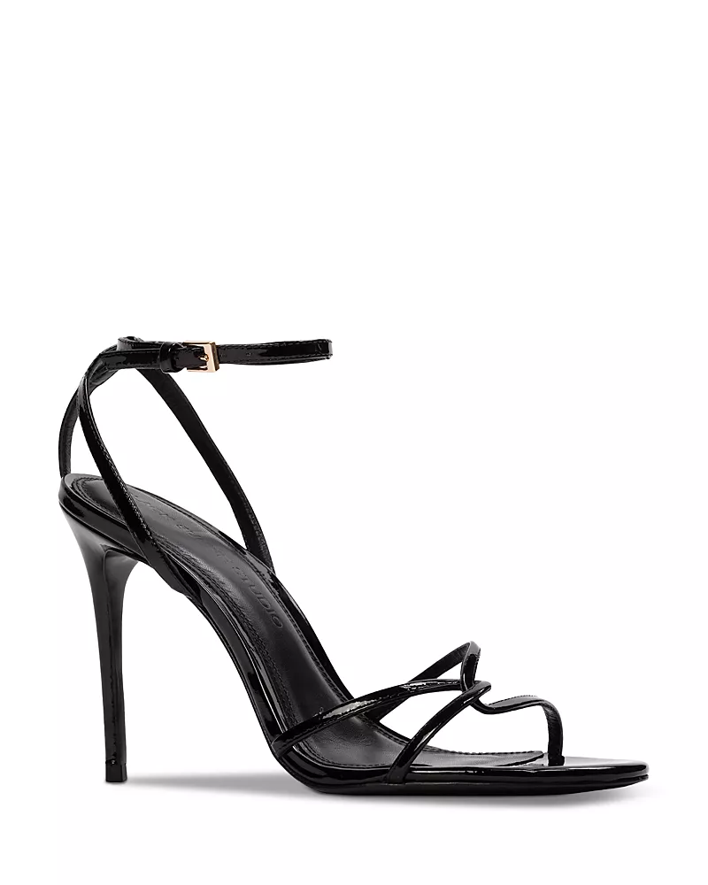 Black Suede Studio Women's Miley 100 Strappy Sandals