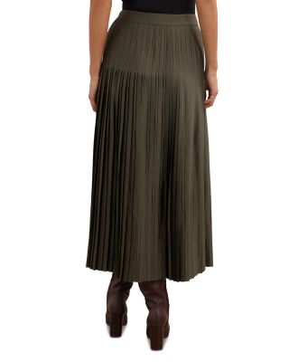 Pleated Midi Skirt