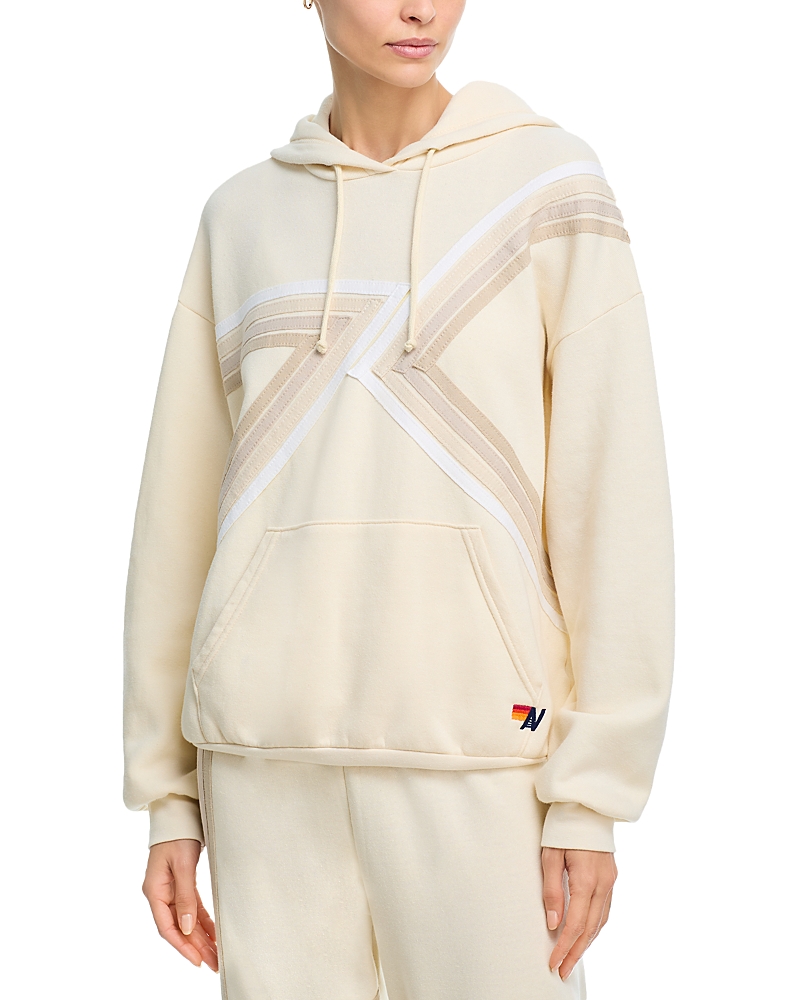 Aviator Nation Blaze Pullover Hoodie In Neutral