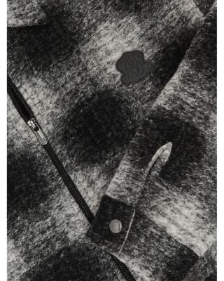 Brushed Check Embroidered Jacket