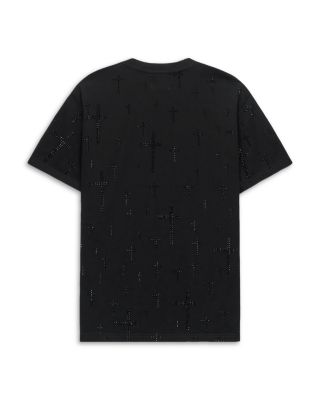 Liam Black Crystal Logo Tee