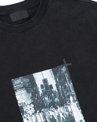 Lawrence Vintage Black CCTV Stream Long Sleeve Tee