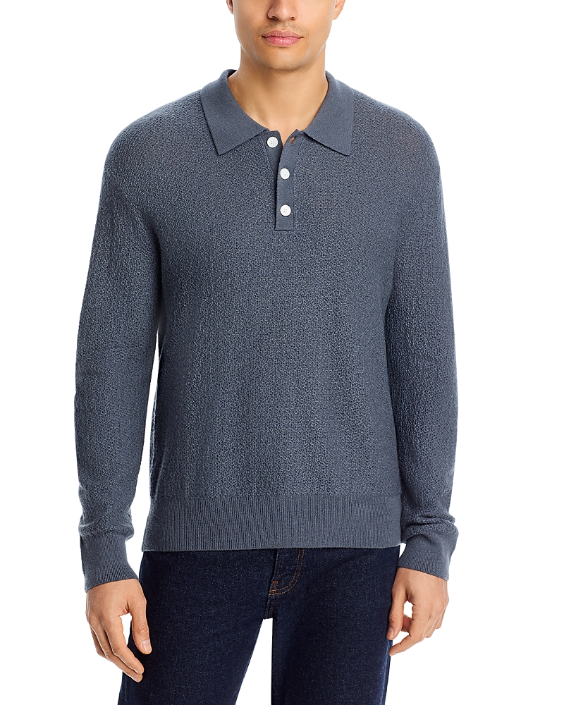 Frame Long Sleeve Polo Sweater