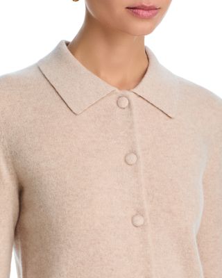 100% Cashmere Polo Cardigan Sweater - Exclusive