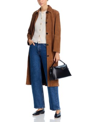 100% Cashmere Crewneck Cardigan Sweater - Exclusive