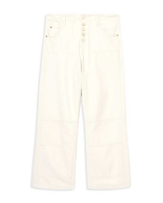Tay Mid Rise Carpenter Jeans in Ecru White