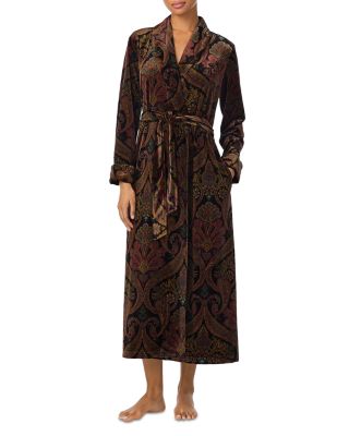 Long Sleeve Shawl Collar Long Robe