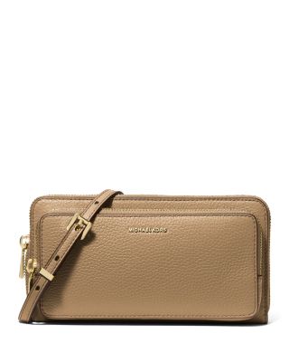 Michael Kors Jet Set Large Continental Crossbody In Brown