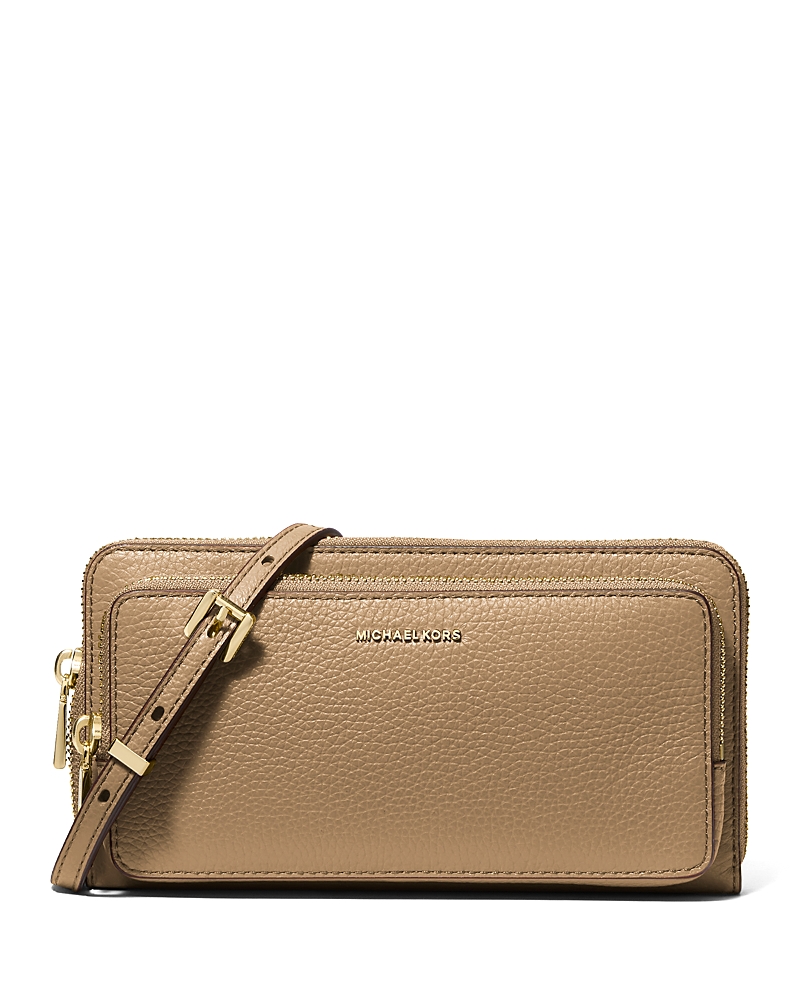 Michael Kors Jet Set Large Continental Crossbody In Brown