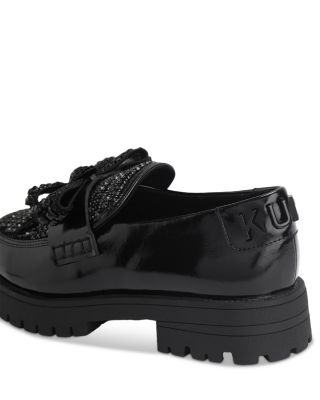 Women&#39;s Bow Crystal Loafers