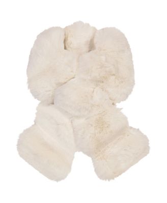 Faux Fur Chinchilla Pull-Through Scarf