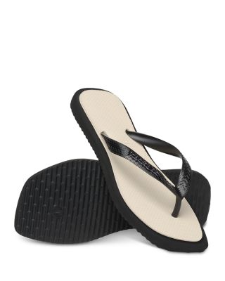 Women's Top Square Thong Flip Flops