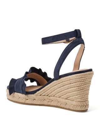 Women's Rozette Ruffle Wedge Sandals