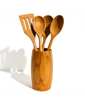 Teak Utensil Holder