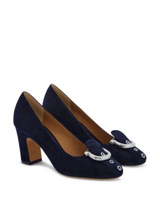 Women's Suede 70 Buckle Pumps