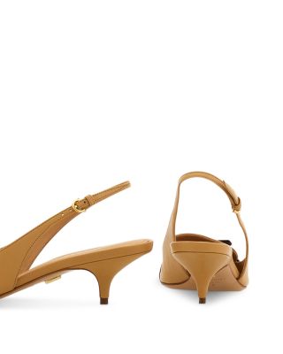 Women's Micro Bow Slingback Pumps