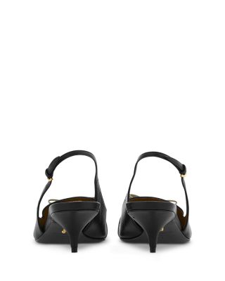 Women's Micro Bow Slingback Pumps