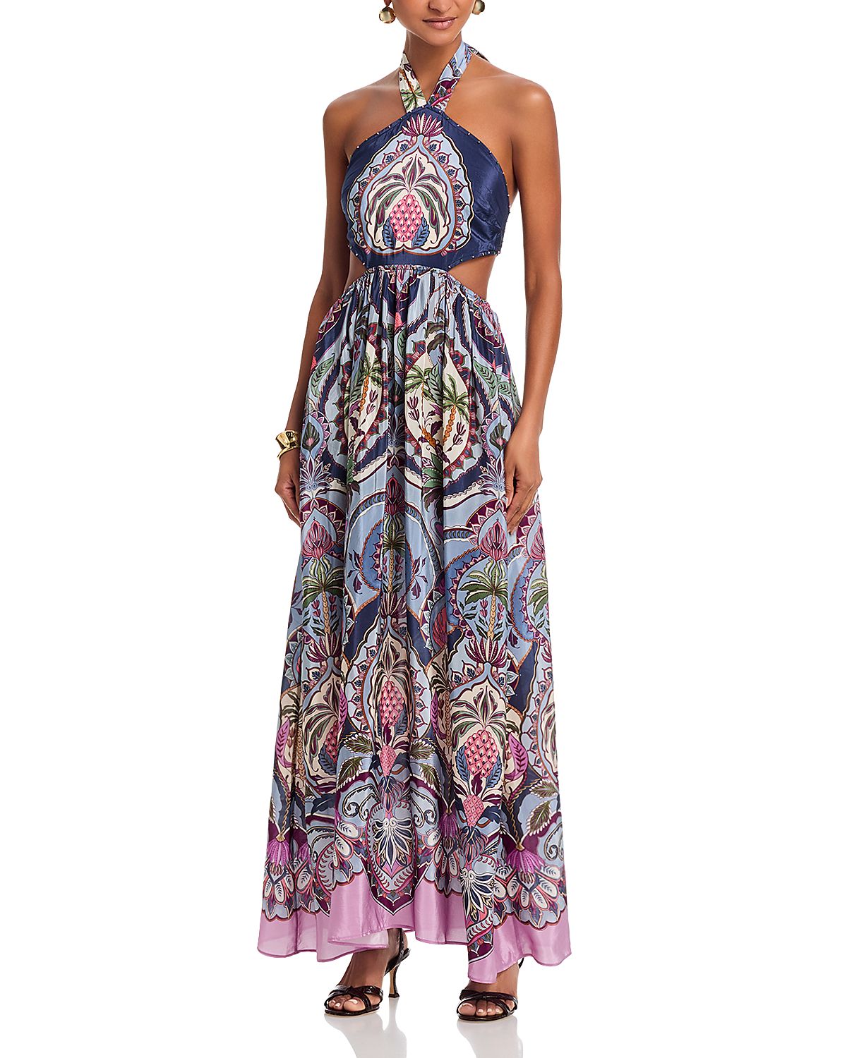 Farm Rio Odara Blue Maxi Dress