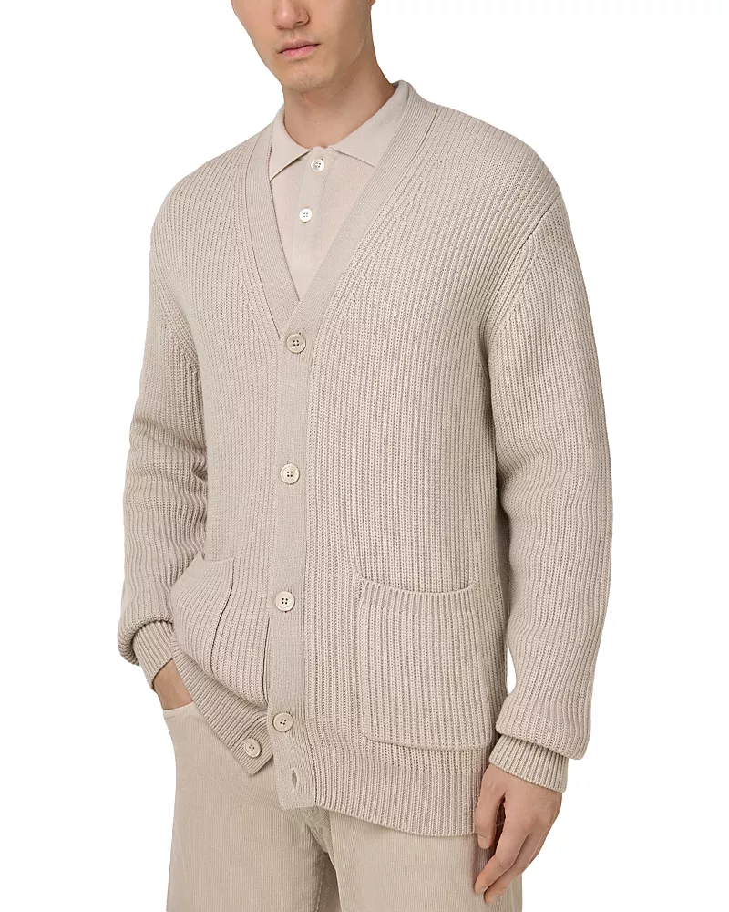 Boggi Milano Men's Merino Wool Cardigan