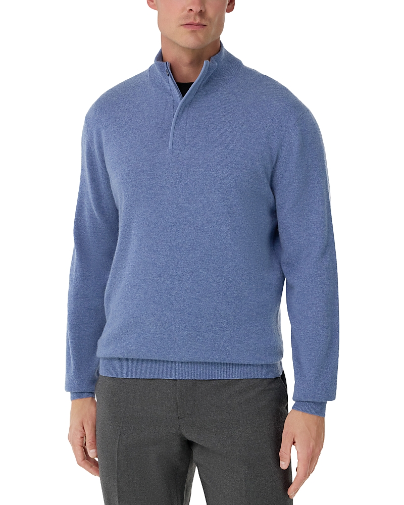 Boggi Milano Men's Half-Zip Cashmere Wool Sweater