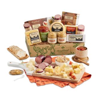 Harry & David Supreme Meat and Cheese Gift Box, 11 Pieces ...