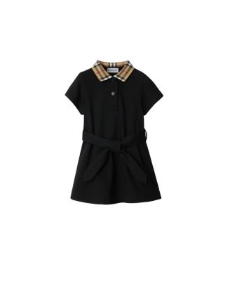Girls' Check Collar Cotton Polo Shirt Dress - Baby