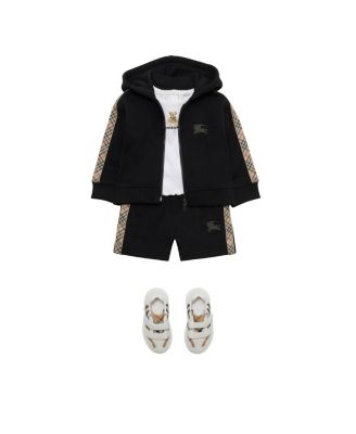 Uniex Check Trim Cotton Shorts - Baby