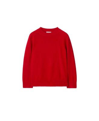 Unisex Check Patch Wool Cashmere Sweater