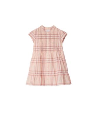  Girls' Check Cotton Poplin Dress - Little Kid, Big Kid