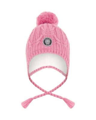 Girls' Lined Winter Hat with Pompom - Little Kid, Big Kid